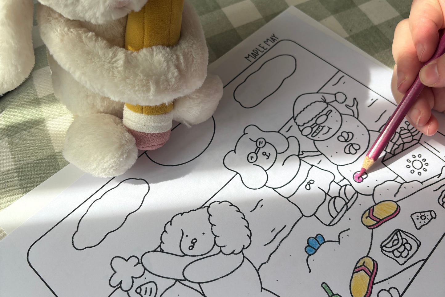 Summer Christmas Colouring Pages - Digital Download