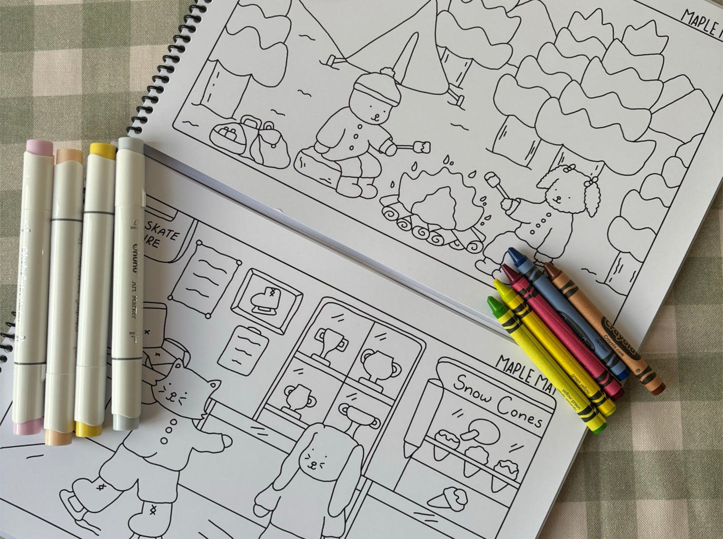 Printable Maple Meadows Colouring Book